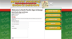 Desktop Screenshot of northpacificsign.net